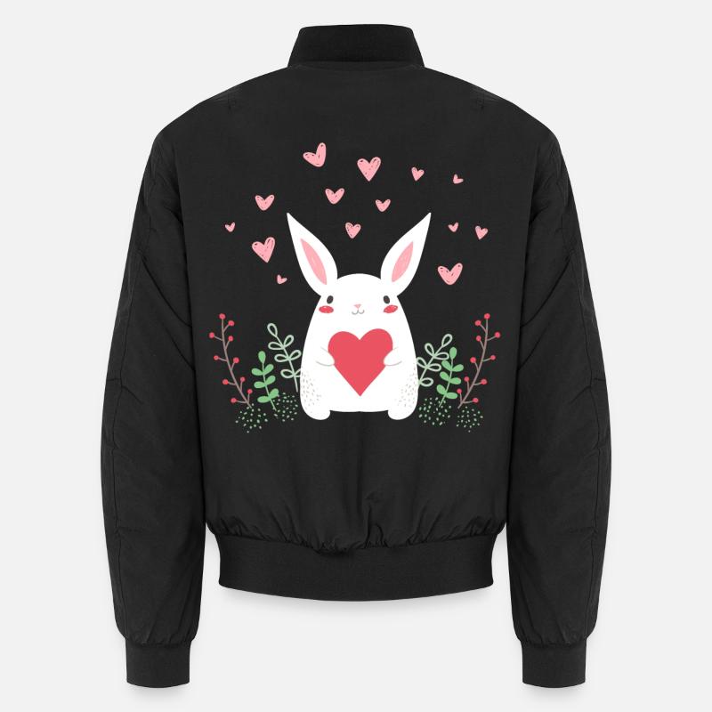 Lapin de l’Est Lapin de Pâques Oreilles de lapin mignon LOL Bomber unisexe