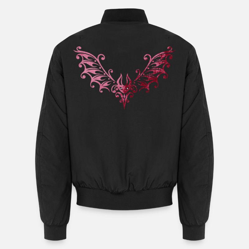 Bat bats vampire - Unisex Bomber Jacket - black