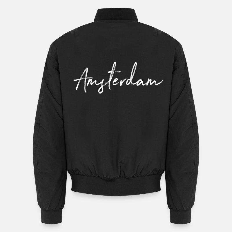 Amsterdam - Bomber unisexe - noir