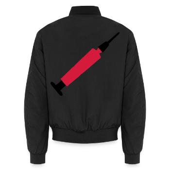 seringue - Bomber unisexe - noir - Dos - AI Model Male 185 light (185cm)