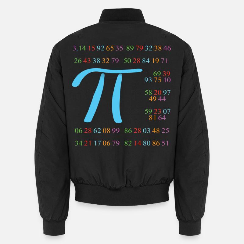 Pi mit 110 Nachkommastellen - Unisex Bomberjacke - Schwarz