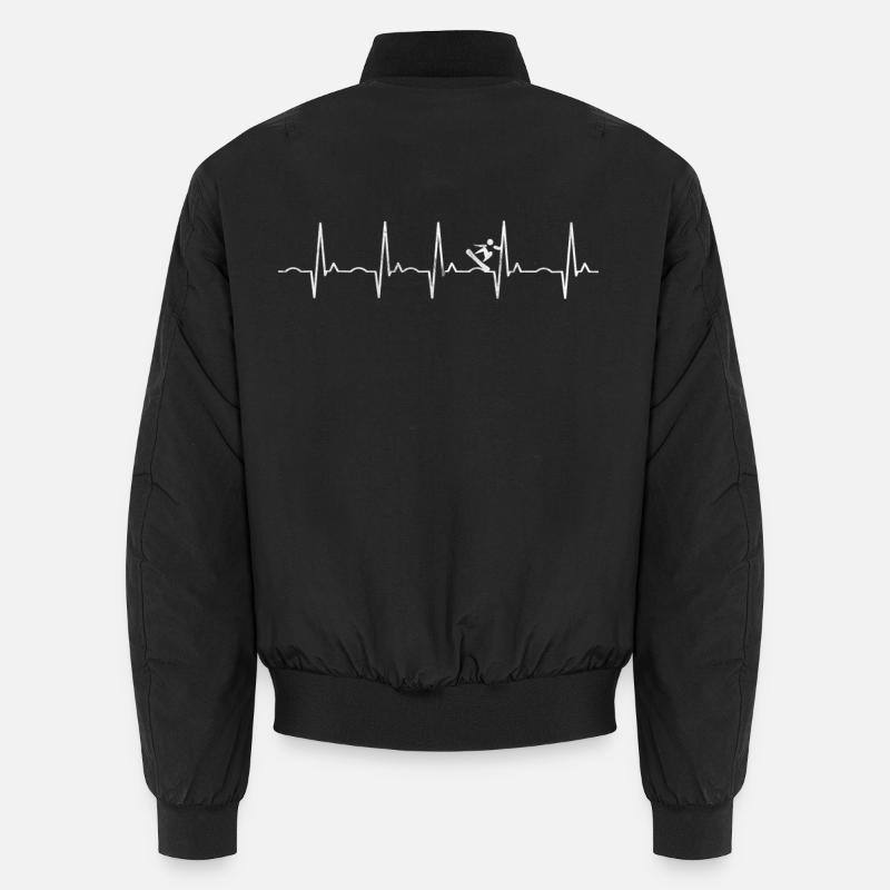 surfer - Unisex Bomber Jacket - black