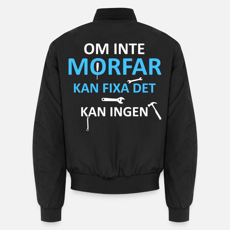 Morfar kan fixa det - Bomber unisexe - noir