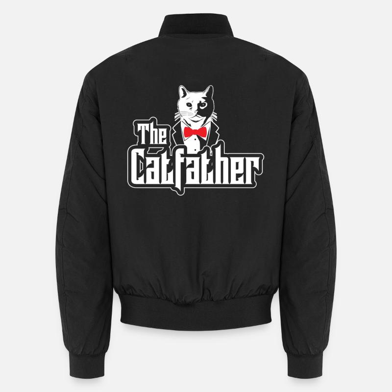 Le Catfather - Conception de chats Bomber unisexe