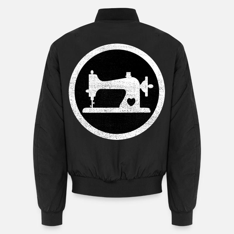 Vintage sewing machine Unisex Bomber Jacket