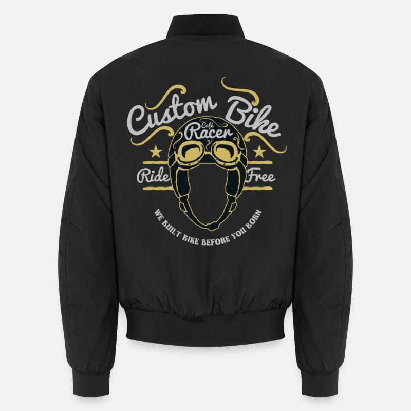 Motorrad, Biker, Schrauber - Unisex Bomberjacke - Schwarz