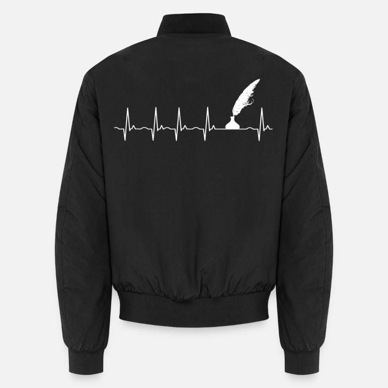 Writer author book - Unisex Bomber Jacket - black