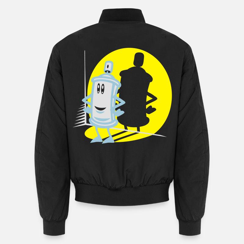 Spray-und Flex-Strahler - Unisex Bomberjacke - Schwarz