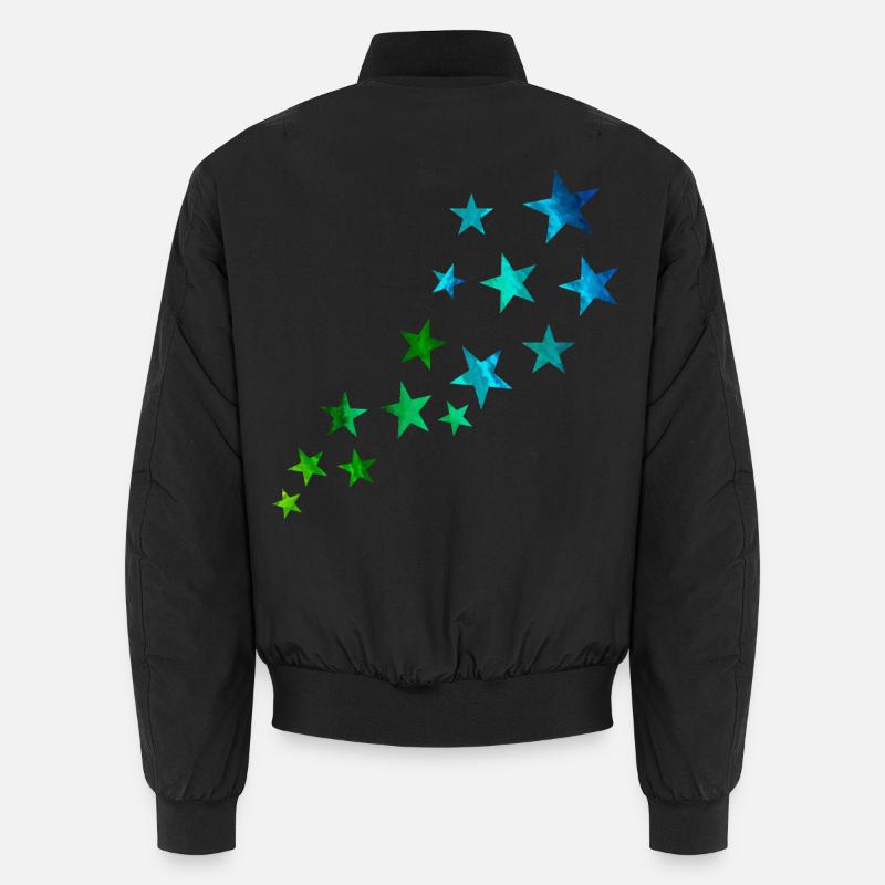 Shooting star - Unisex Bomber Jacket - black