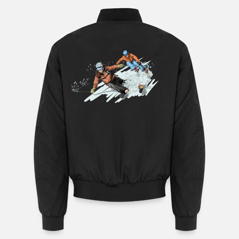 Freeriding - Unisex Bomberjacke - Schwarz