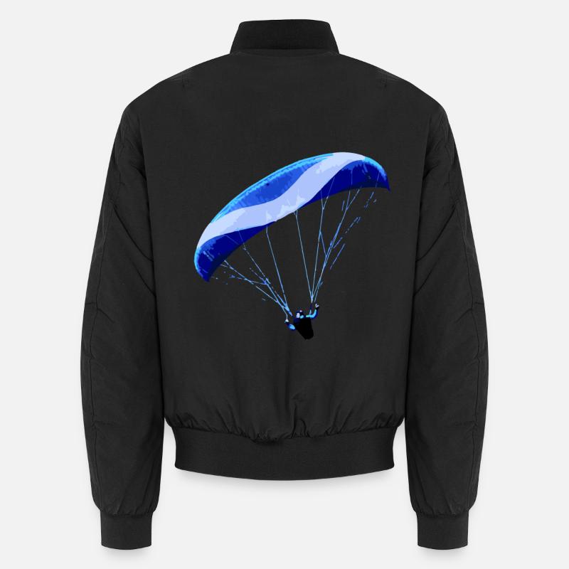 Paragliding - Unisex Bomber Jacket - black
