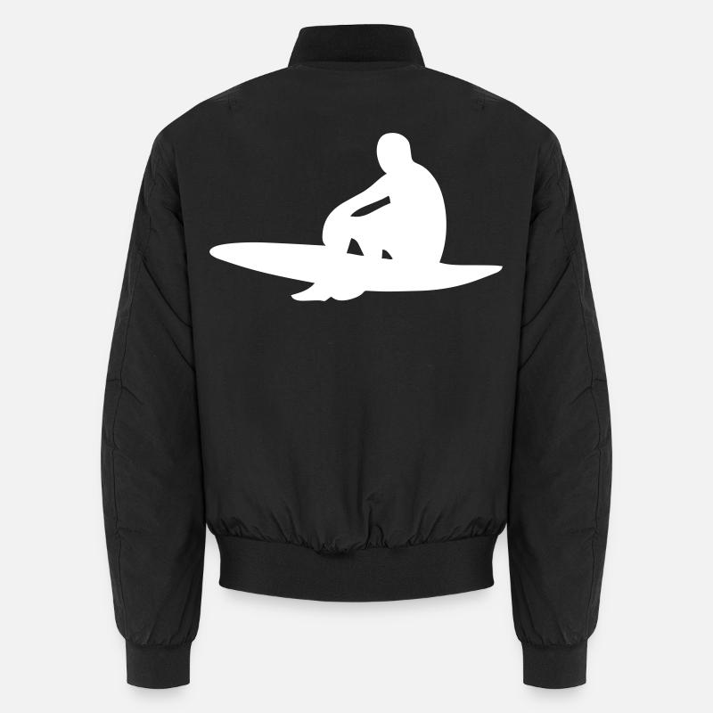 Surfeur avec planche de surf Bomber unisexe