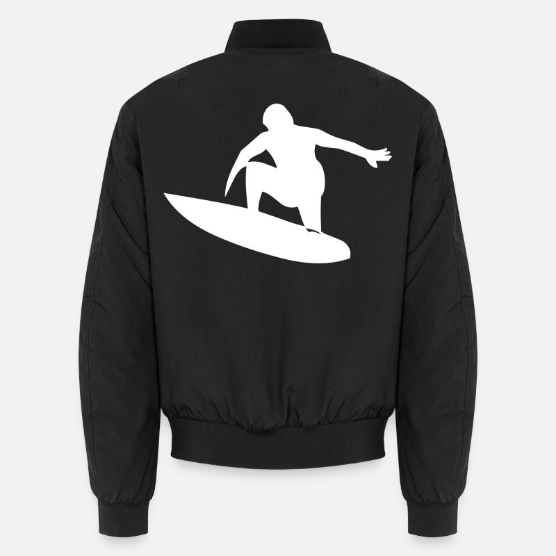 Surfeur avec planche de surf Bomber unisexe