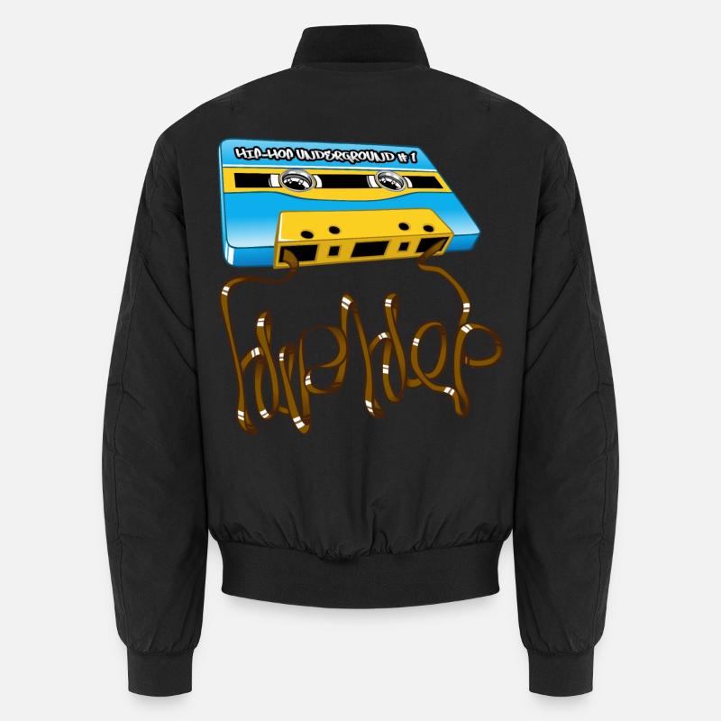 Cassette hip-hop underground - Unisex Bomber Jacket - black