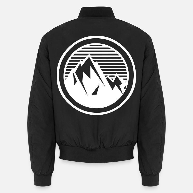 Berge im Kreis Unisex Bomberjacke