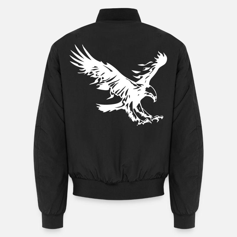 Flammender Adler Unisex Bomberjacke