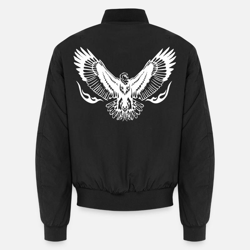 Ailes d’aigle - Bomber unisexe - noir