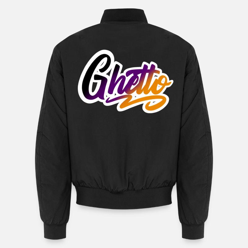 Ghetto - Bomber unisexe - noir