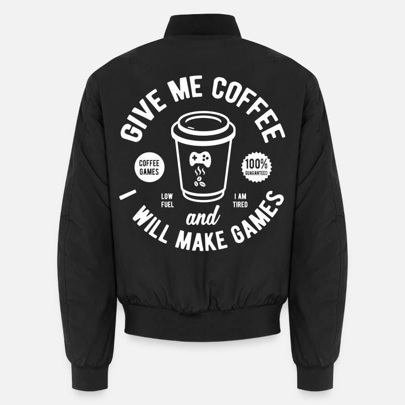 Games developer - Unisex Bomber Jacket - black