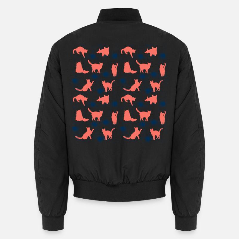 coral kittens Unisex Bomber Jacket