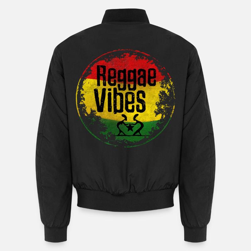 Reggae Vibes Peace Love Unisex Bomberjacke