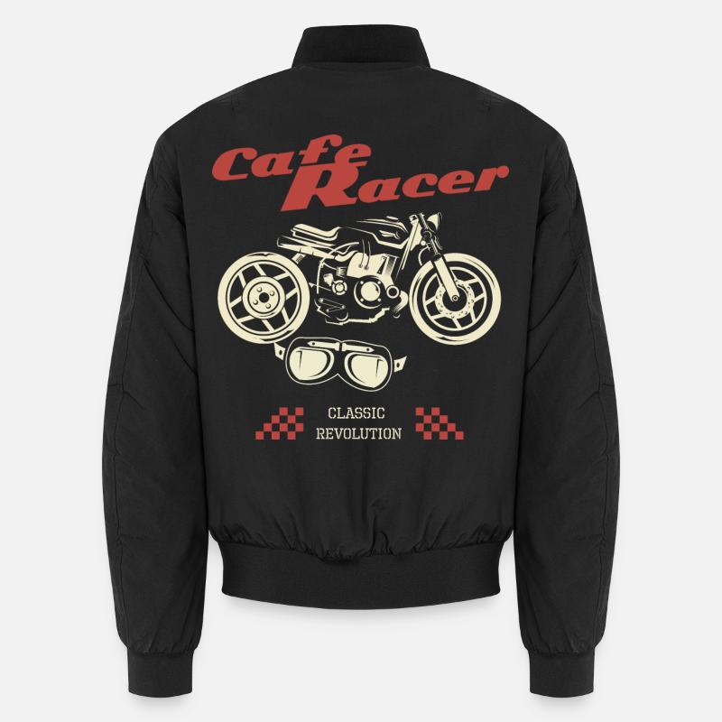 Café Racer Moto Style Classique Bomber unisexe
