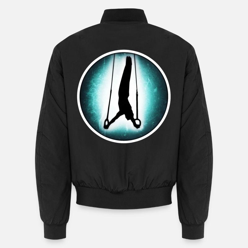 Gymnastics - Rings - Unisex Bomber Jacket - black