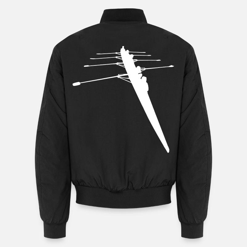 Ruderer - 4er Ruderboot - Unisex Bomberjacke - Schwarz