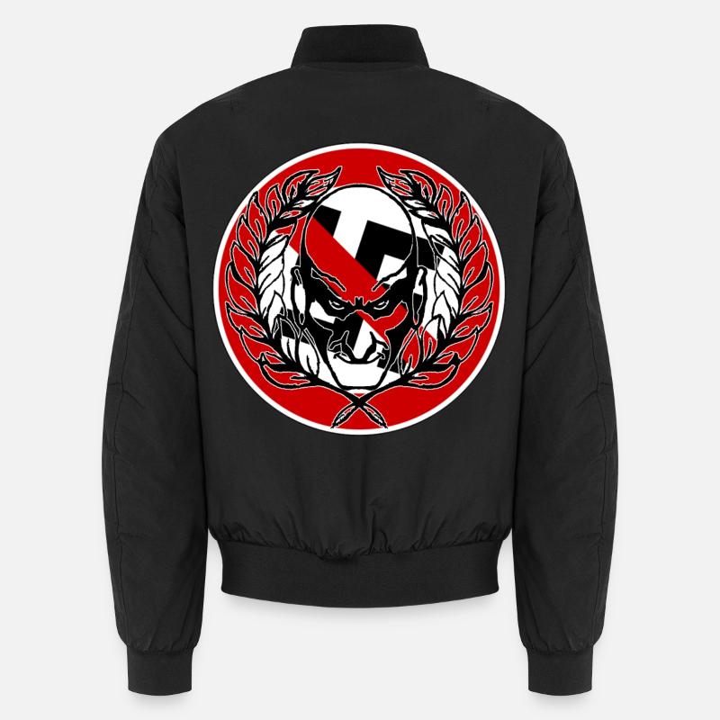Kriegerischer Samurai Emblem Unisex Bomberjacke