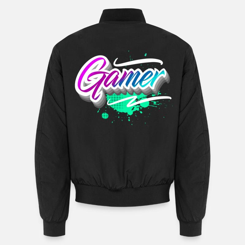 Gamer - Unisex Bomber Jacket - black