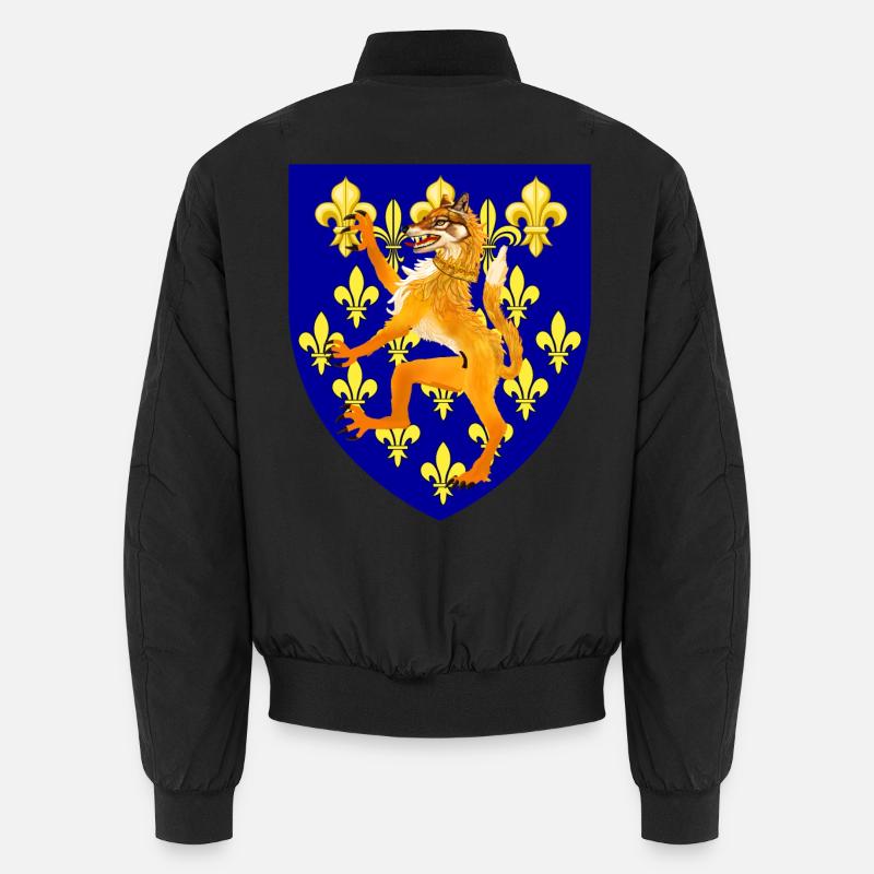 Haldel-Wappen Wolf - Unisex Bomberjacke - Schwarz