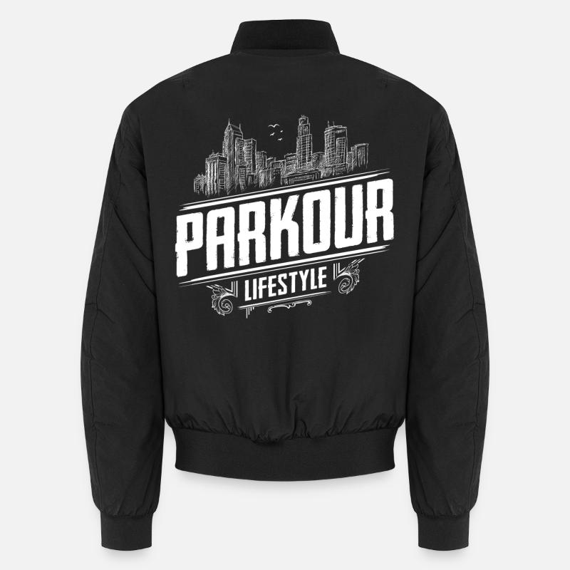 Parkour - Parcour - Freerunning - Bomber unisexe - noir
