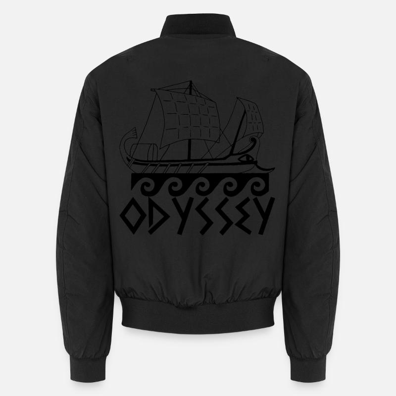 Bateau et odyssée - Bomber unisexe - noir