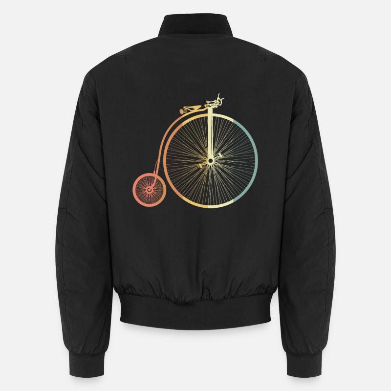 Penny farthing - Unisex Bomber Jacket - black