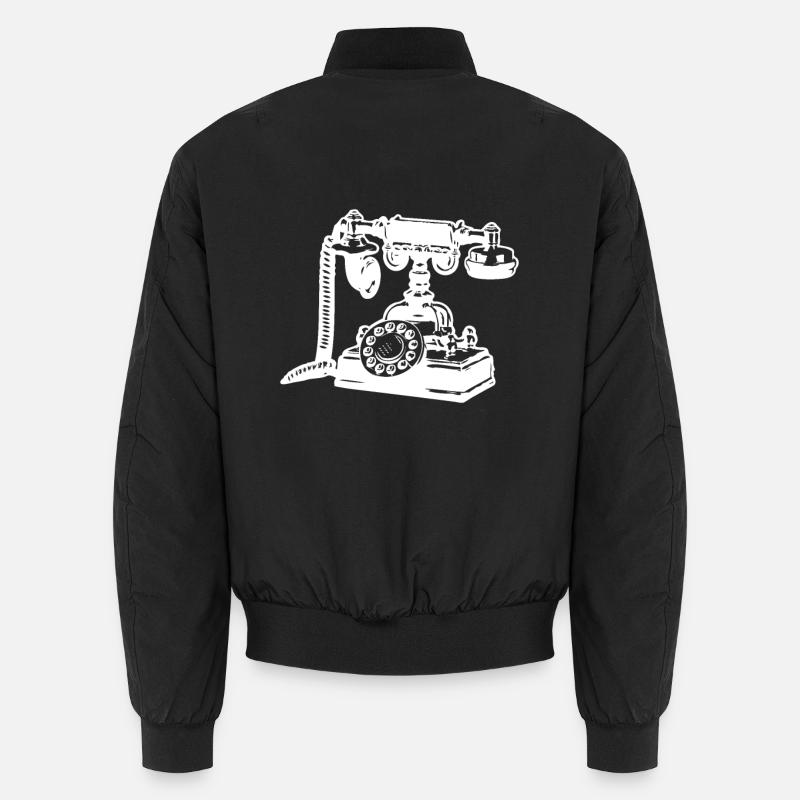 Antikes Telefon Unisex Bomberjacke