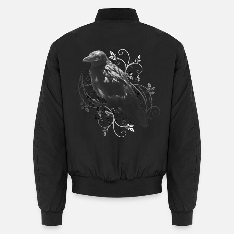 Der Rabe Edgar Allan Poe Unisex Bomberjacke