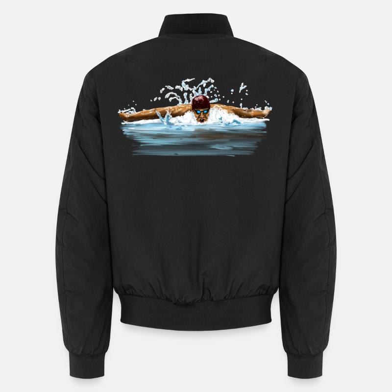 swimmer - Bomber unisexe - noir