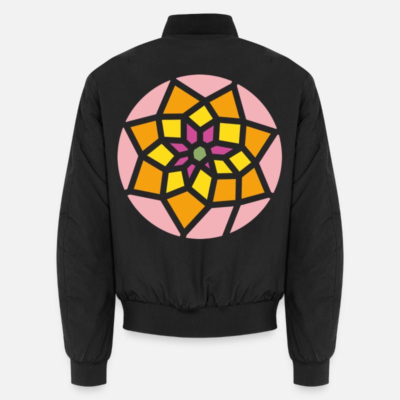 mandala - Unisex Bomber Jacket - black