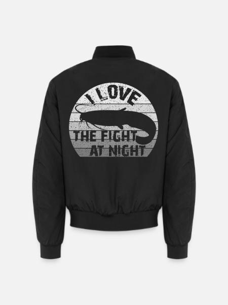 Welsangeln | Waller | Fight | Kampf - Unisex Bomberjacke - Schwarz