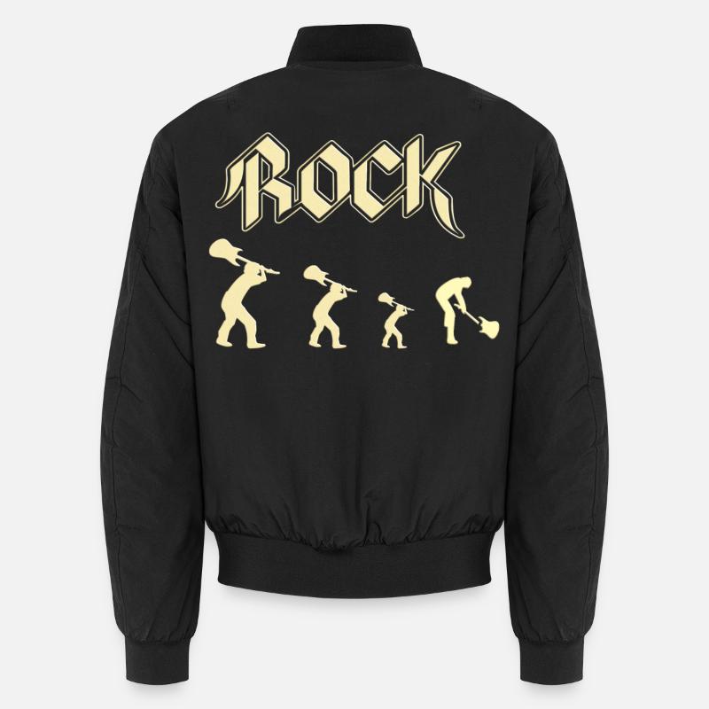 rock - Bomber unisexe - noir