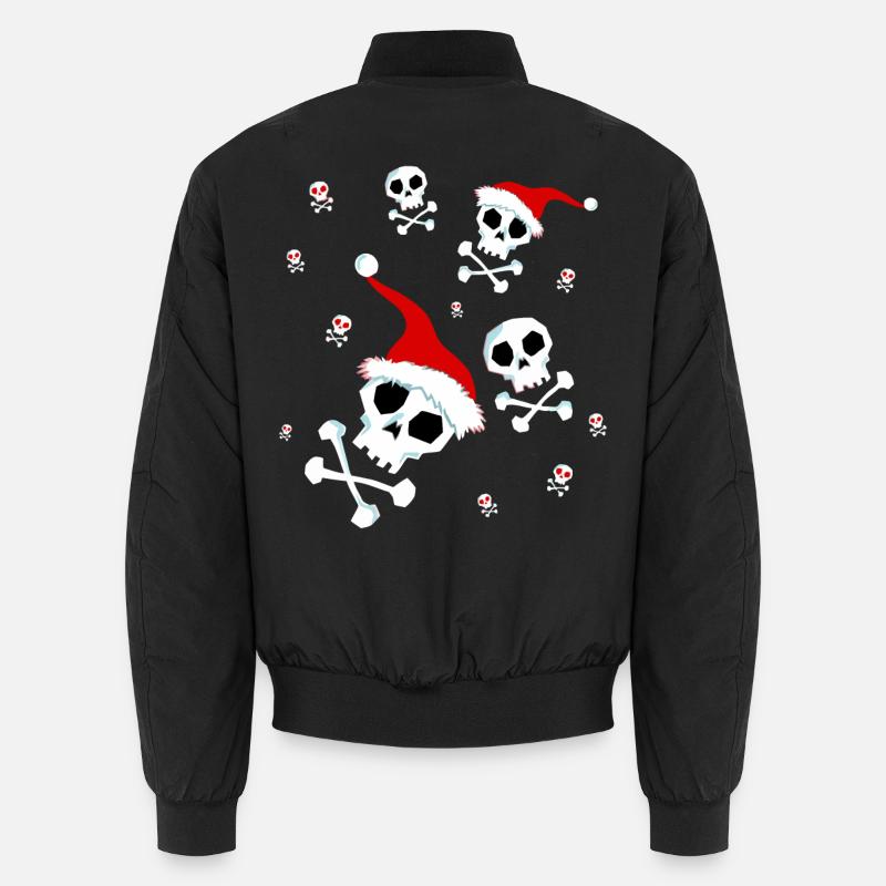 Crâne de père noël crânes de père noël Bomber unisexe