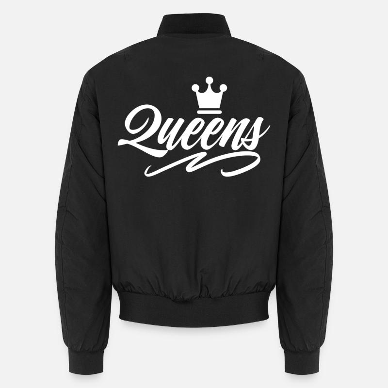 Queens - Unisex Bomber Jacket - black