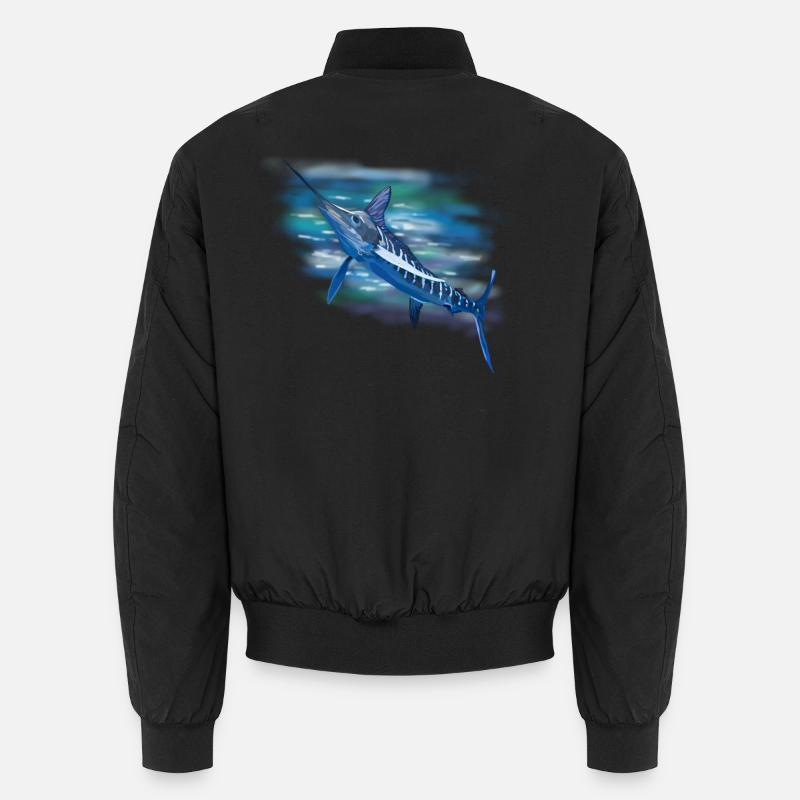 Schwertfisch - Unisex Bomberjacke - Schwarz