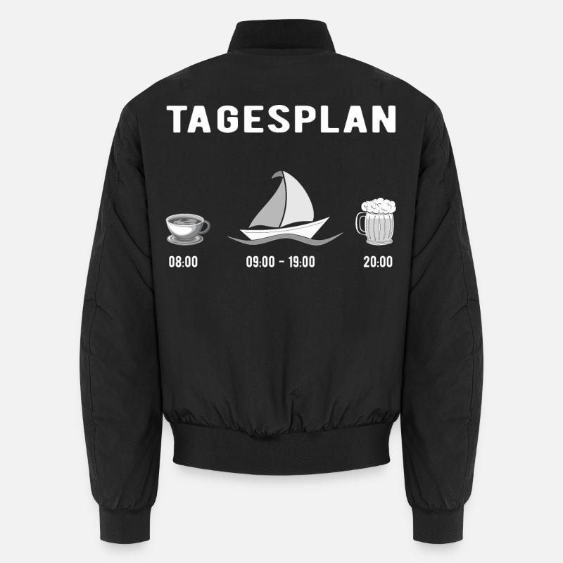 Tagesplan Segeln Unisex Bomberjacke