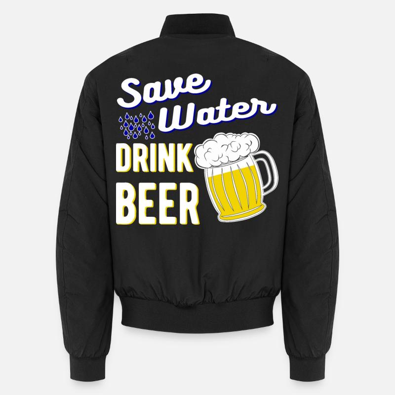 Save Water Drink Beer Unisex Bomberjacke