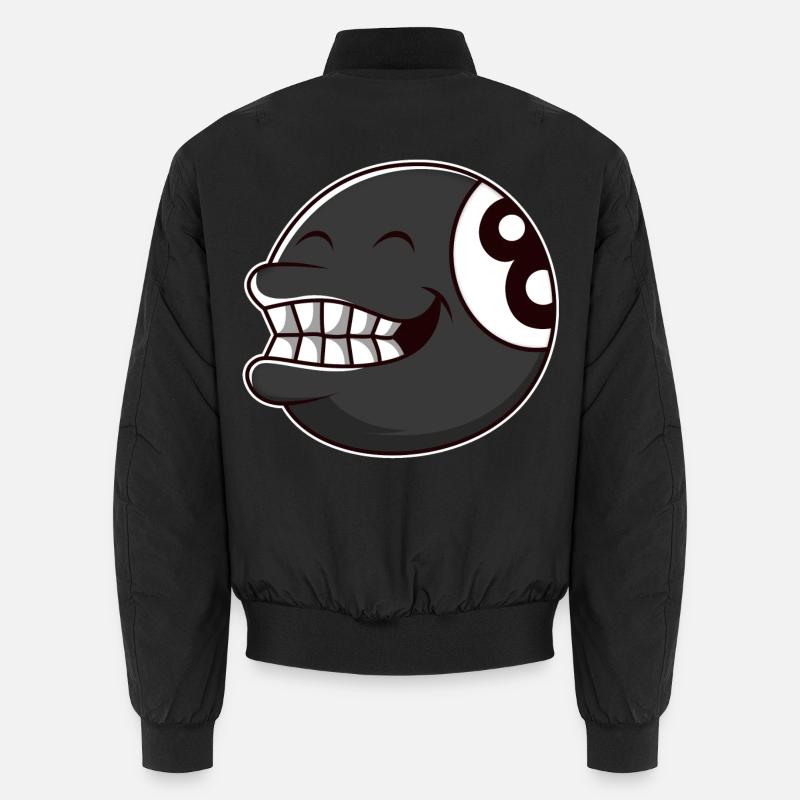 Billardkugel 8 - Unisex Bomberjacke - Schwarz