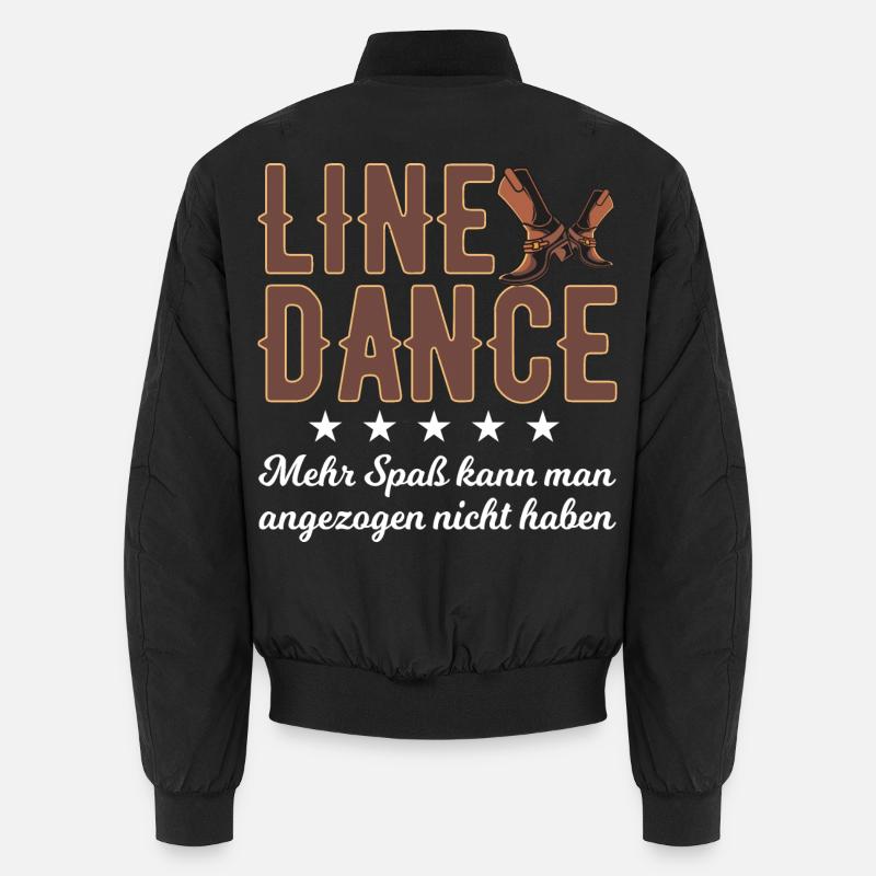 Linedance Spaß - Unisex Bomberjacke - Schwarz