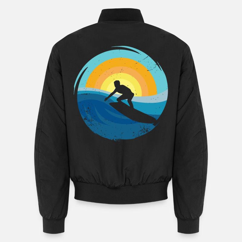 Surfer - Surfboard Unisex Bomberjacke