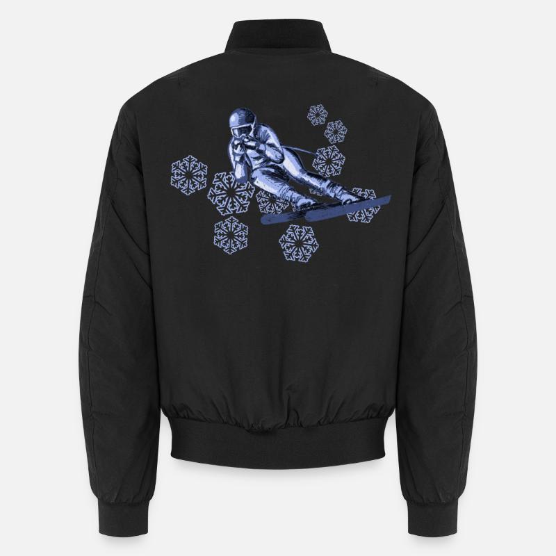 ski - Unisex Bomberjacke - Schwarz