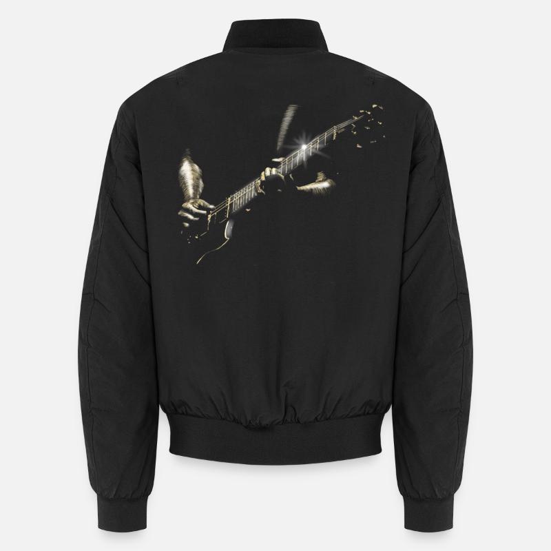 gitarre - Unisex Bomberjacke - Schwarz